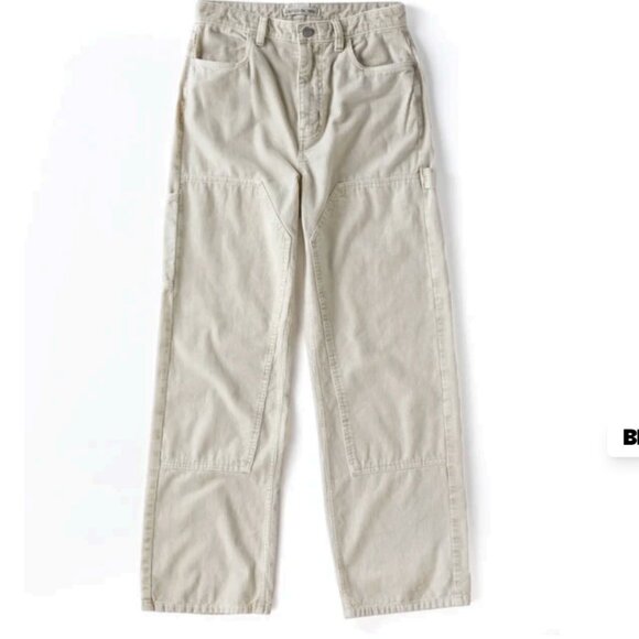 Outerknown Smith Organic Cotton Cord Utility Pants Straight Leg Off White Sz 27 - Picture 15 of 15